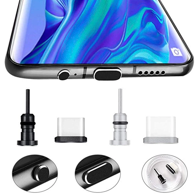 유형 C 전화 충전 포트 3.5mm 이어폰 잭 Sim 카드 USB C 먼지 플러그를 삼성 S10 S9 S8, 화웨이 P10 P20 P30 프로에서 할인된 가격으로 구매해보세요.