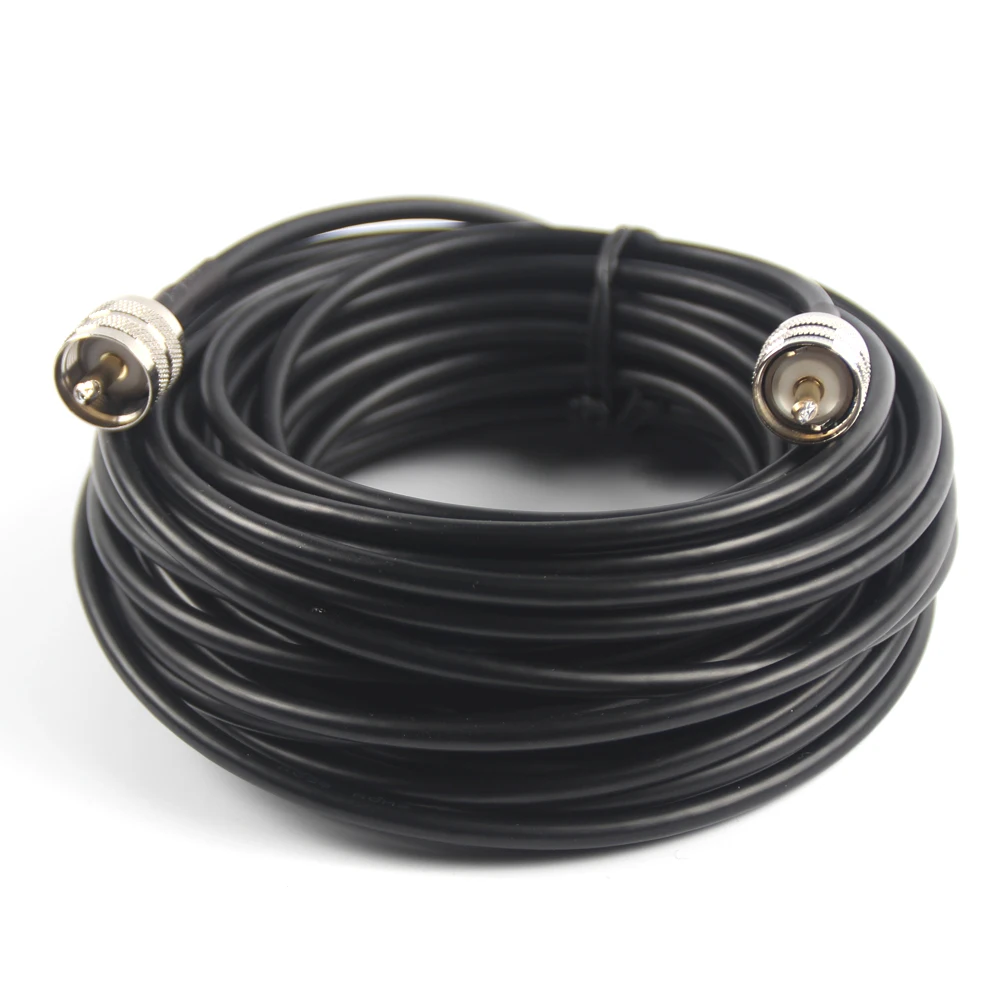 Gtwoilt 50 ft RG58 coax coaxial UHF PL-259 connectors amateur ham CB radio antenna cable