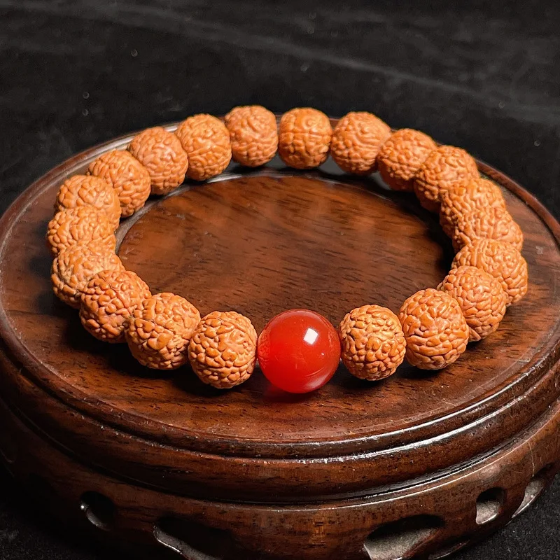 Original Seed Vajra Bodhi Dragon Scale Pattern Donkey Kong Single Circle Bracciale Da Uomo Buddha Beads Play Rosario Bracciale