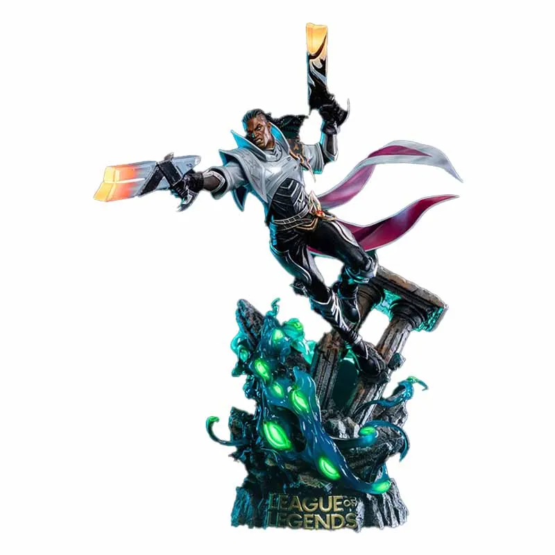 Originale Genuino Jimei Palace Lucian Lol League Of Legends 43Cm Autentica Collezione Modello Gioco Personaggio Giocattolo