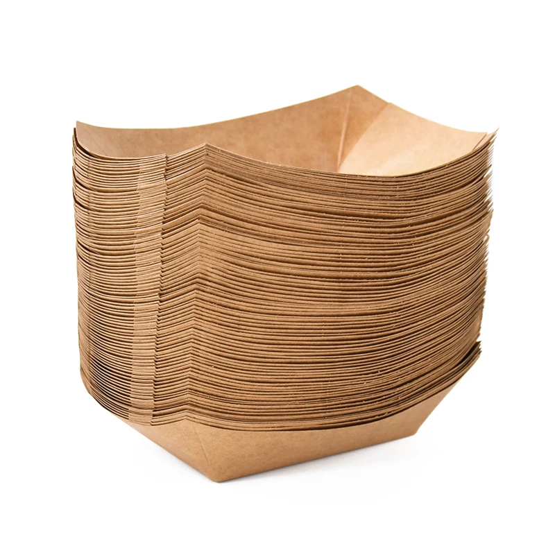 5pcs Kraft Paper Dessert and Snack Boxes, Disposable Cake Containers, Pastry Trays, Fre... - SKU PDSB1200 - UGI Packaging