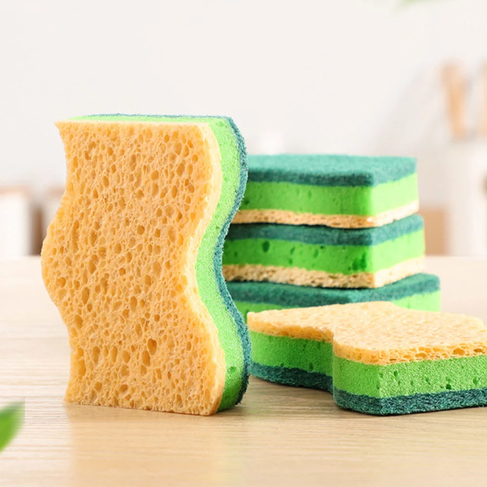 

5 Pcs Sponge Kitchen Sponge Scrub Work Dish for Dishes Cleaning Scouring Pad Scrubber