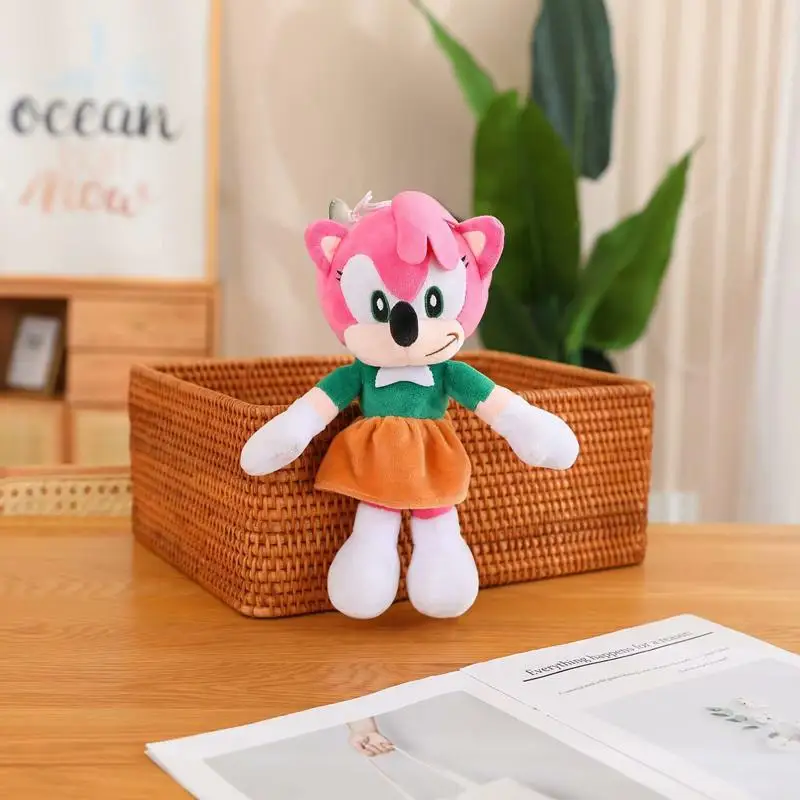 thumbnail image 1 of Muñeco de peluche de Sonic, erizo supersónico, juego de dibujos animados, anime, muñeco de peluche para niños, regalo de cumpleaños de Navidad, adornos para decoración del hogar, 1 of 5