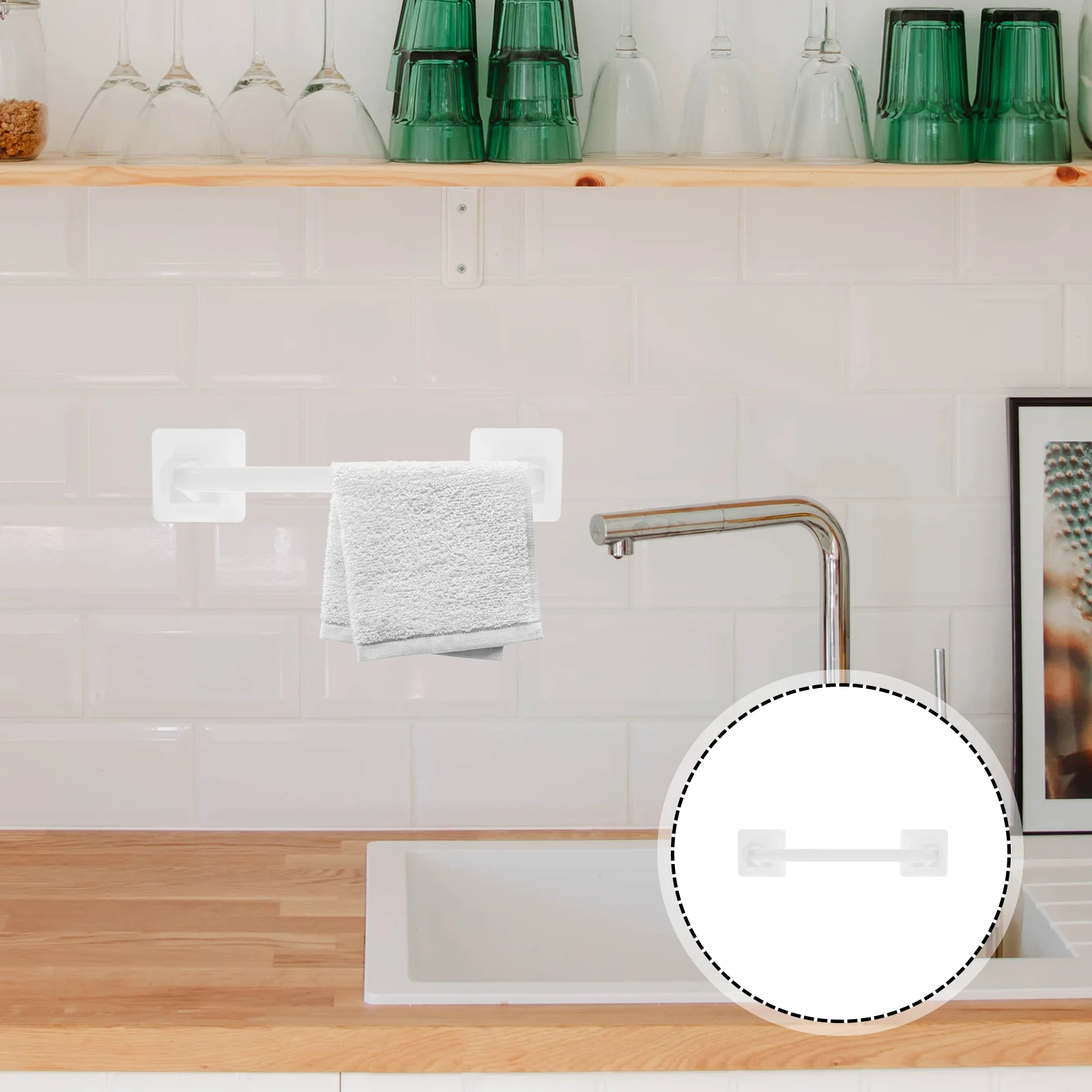 

Multi-functional Towel Storage Rack Kitchen Dish Cloth Holder Bathroom Towel Holder