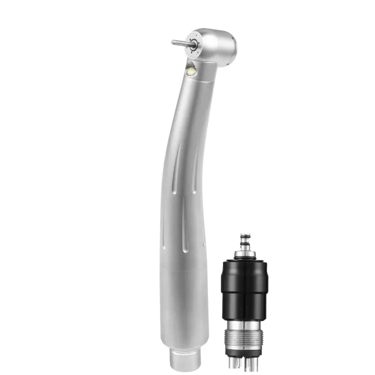 

China Foshan Manufacture den tal Turbine With LED Lighting Copper den tal High Speed Handpiece