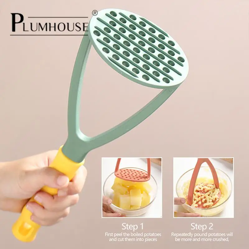 

1pc Mini Pressed Potato Masher Ricer Puree Juice Maker Potato Pusher Smooth Mashed Potatoes Crusher Fruit Tools Kitchen Supplies