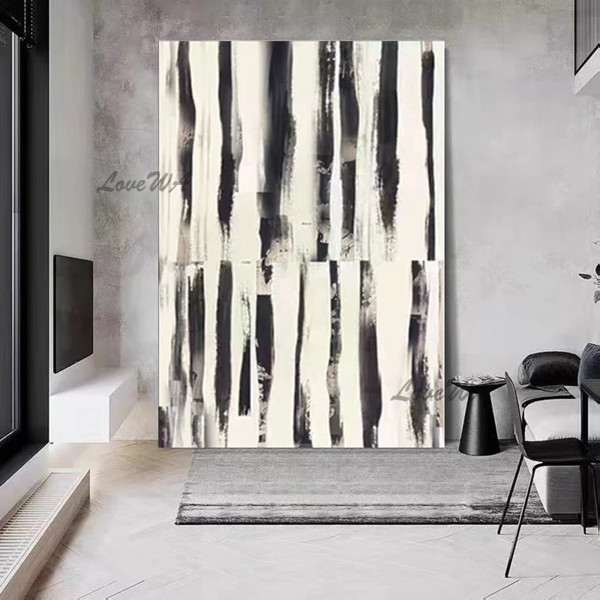 100%Handpainted Geometric Abstract Painting New Arrival Oil Painting New Arrival Hand-painted Wall Art Wall Art For Room Unframe