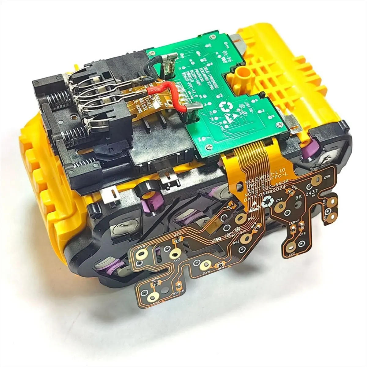 (ABDH) DCB609 BMS PCB 21700 FlexVolt 60V DCB606 DCB612용 DeWalt 20V용 리튬 배터리 충전 보호 보드