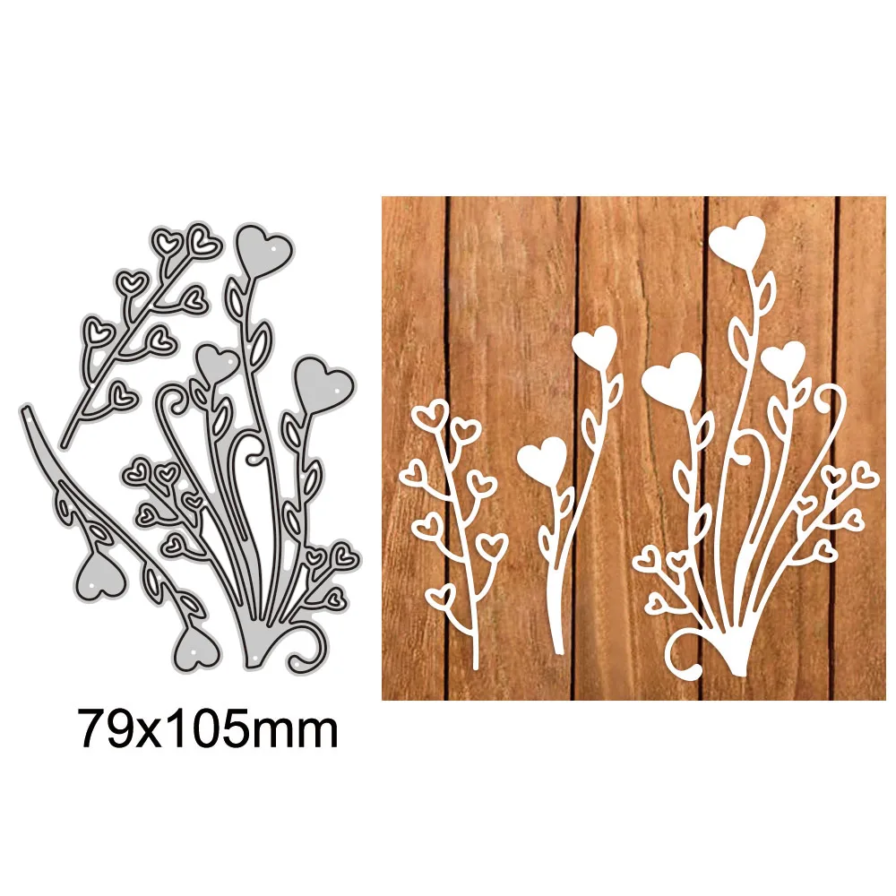 

Flower Leaf Heart Metal Cutting Die New Arrival 2023 Diecut Mould for Diy Molds Scrarpbooking Paper Cards Making Cuts Crafts