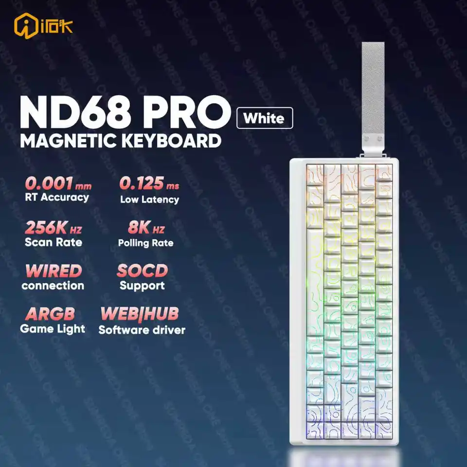 IROK ND68 Pro Gaming Mechanical Keyboard 68% layout Magnetic