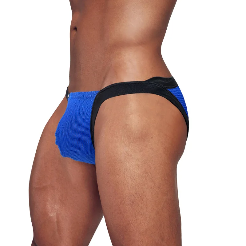 Men Sexy Big Pounch Briefs Elastic Low Rise Comfortable Fitness Underwear Gay Sissy Erotic Panties Breathable Fast Dry Boxers
