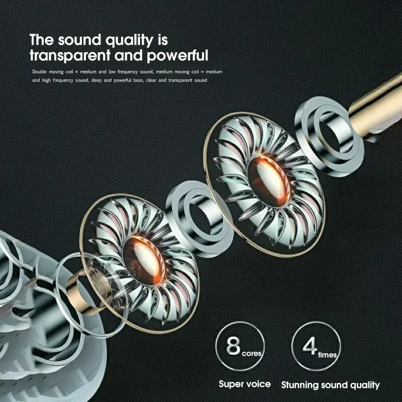 Pro 4 TWS Wireless Headphones Earphone Bluetooth-compatible 5.3 Waterproof Headset with Mic for Xiaomi iPhone Pro4 Earbuds Game 5