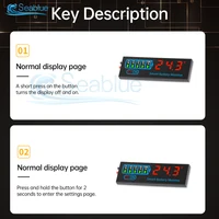 3S-14S 18650 Li-ion Lipo Lithium 7-40V Lead Acid Battery Level Indicator Tester LED Display Meter Module Capacity Voltage Meter 2