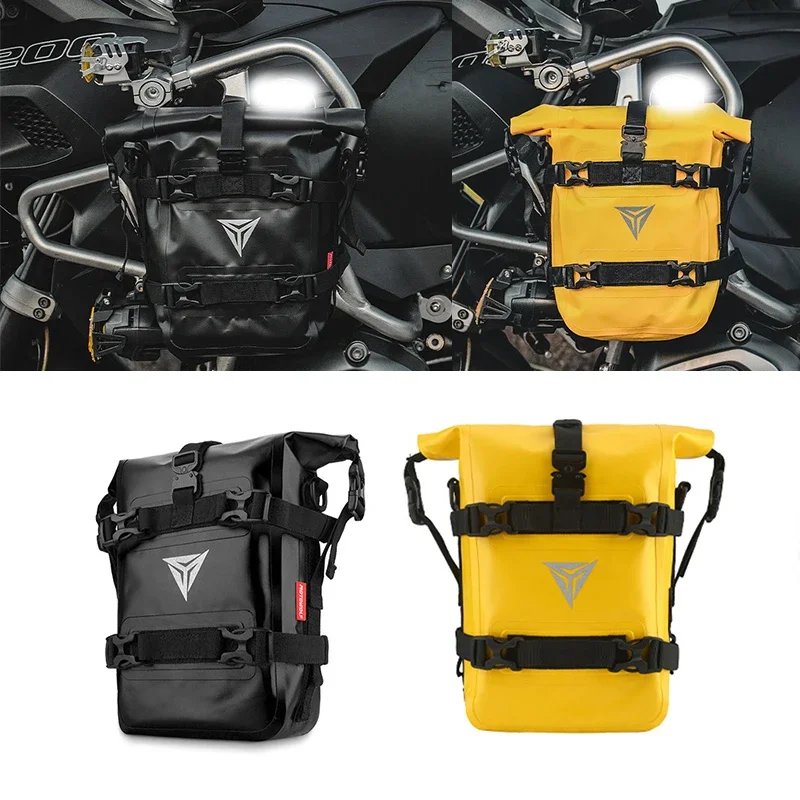 MOTOWOLF Motorcycle Crash Bars Bag For BMW R1200GS For HONDA For Suzuki For YAMAHA Bumper Repair Tool Placement Waterproof Bag