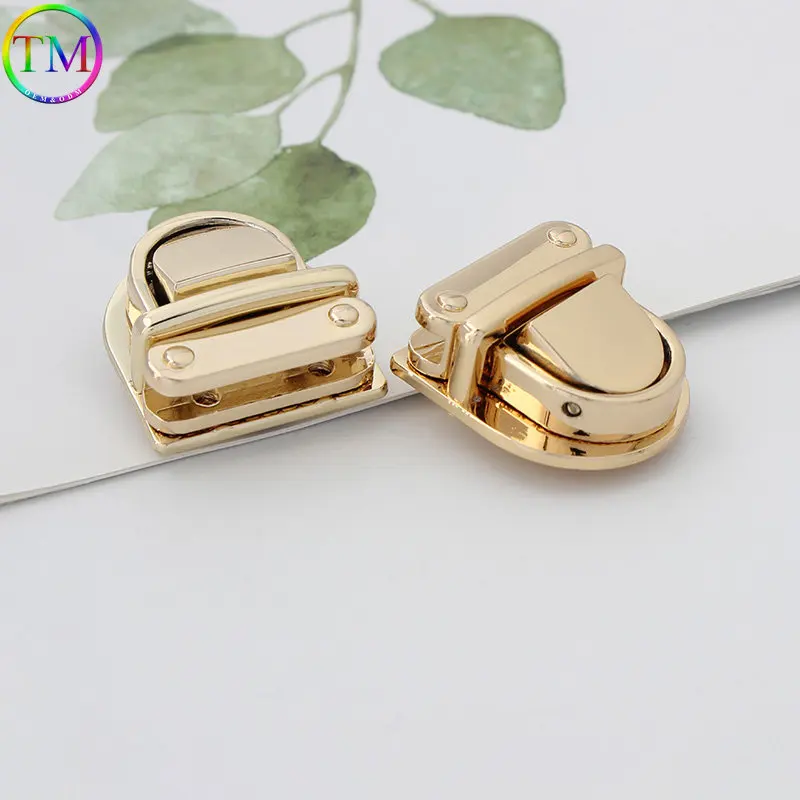 10 Pieces Metal Mortise Lock Clasp Turn Twist Locks Bag Purse Handbag Closure Snap Buckles Diy Handmade Hardware Accessories