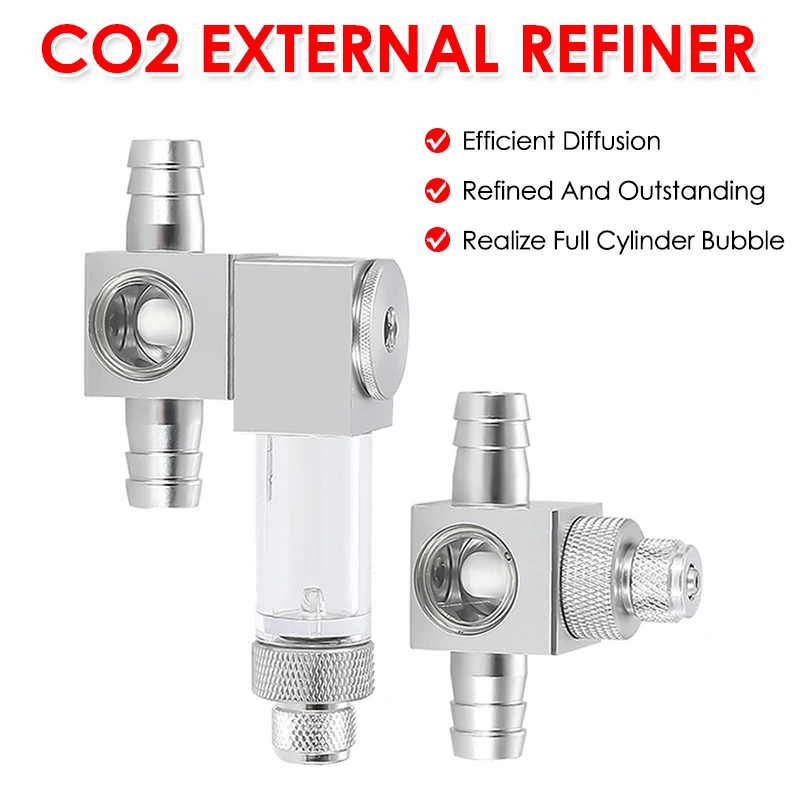 

Aquarium DIY CO2 Diffuser Fish Tank CO2 External Atomizer Aluminum Alloy CO2 Generator System Regulator Accessories 12mm/16mm