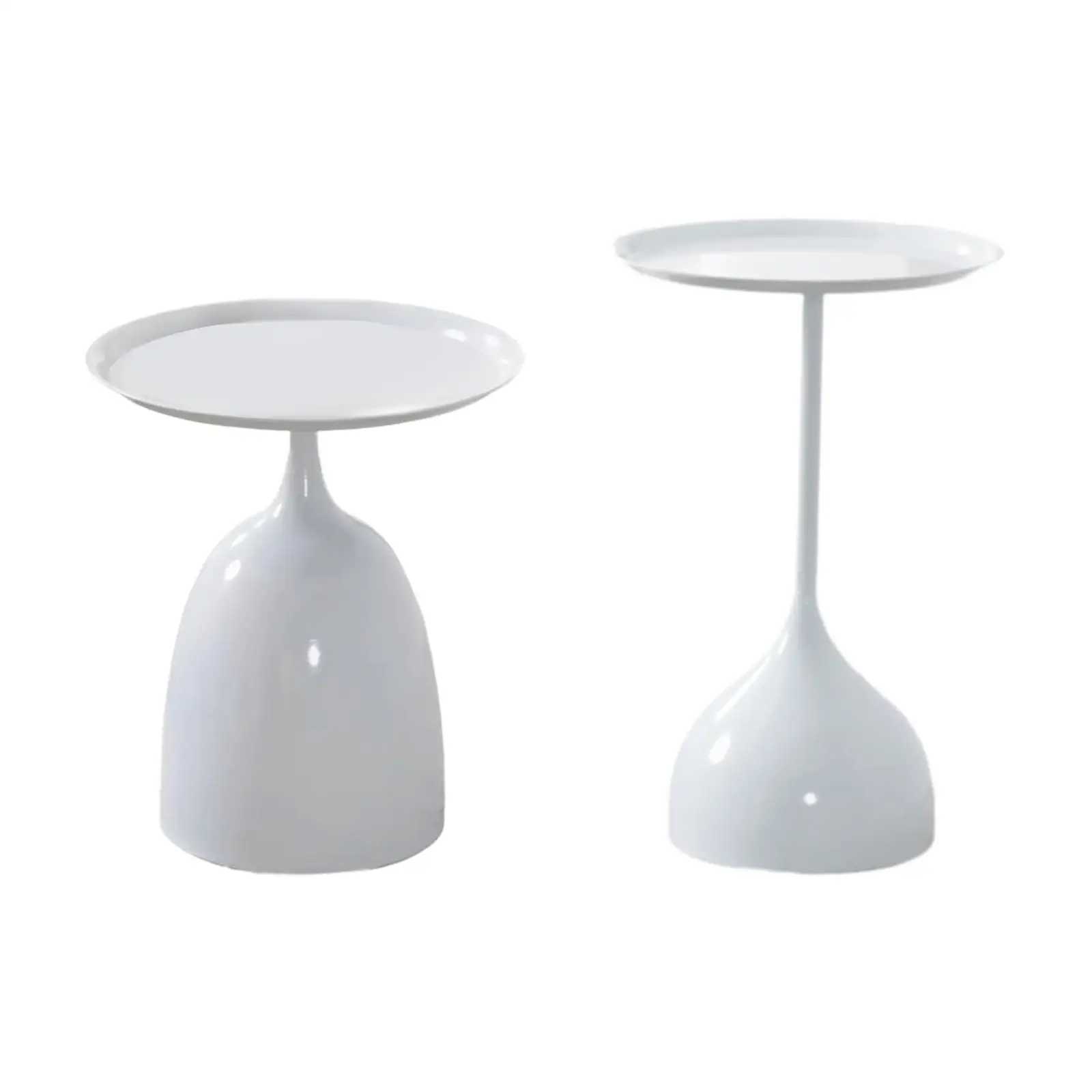 Round End Side Table Plant Stand Decoration Iron Art Base Furniture Modern Coffee Table for Bathroom Indoor Balcony Patio Office