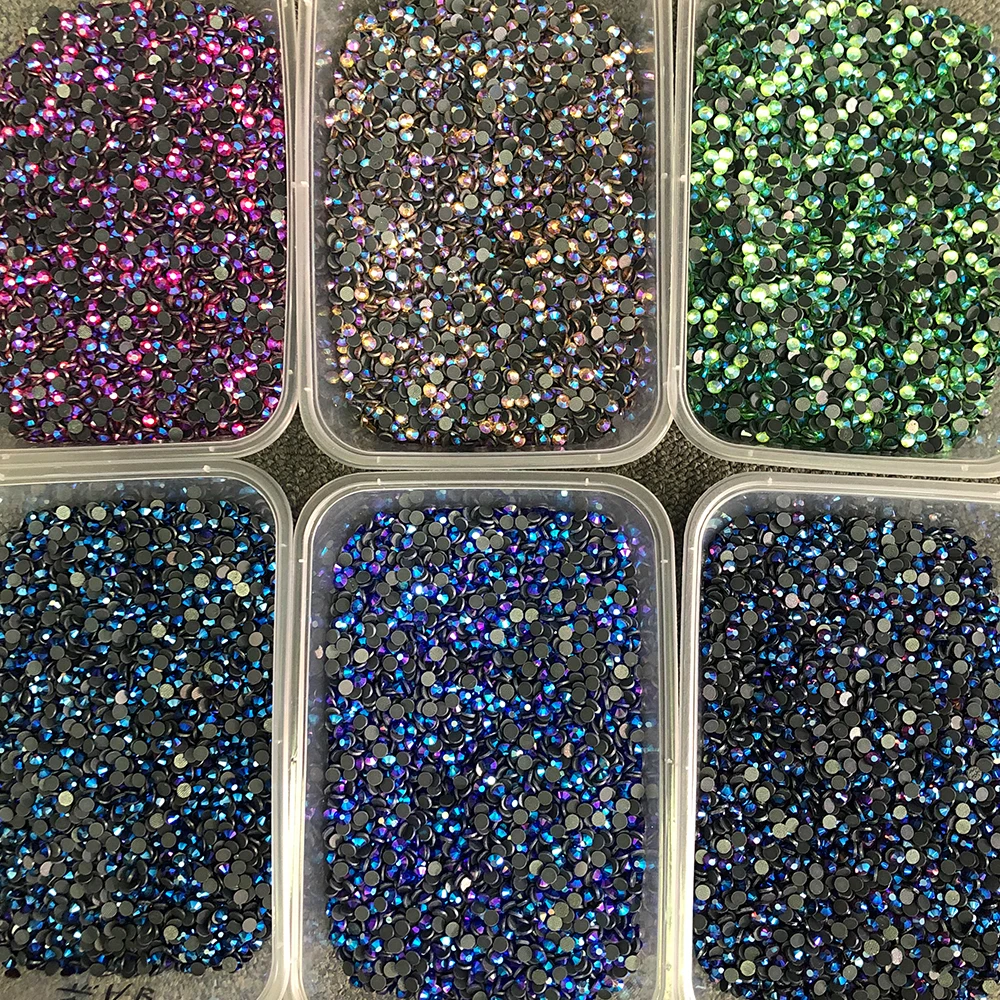 DMC Hotfix Rhinestones SS6 SS10 SS16 SS20 Crystal Glass Glitter Stone Motif Flatback Rhinestone Garment Dress Clothing