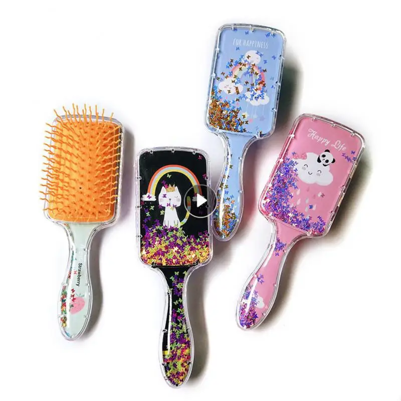 

Расческа с подушкой, удобные инструменты для парикмахерской, симпатичная Расческа с широкими зубцами и воздушной подушкой, инструмент для ухода за волосами в салоне