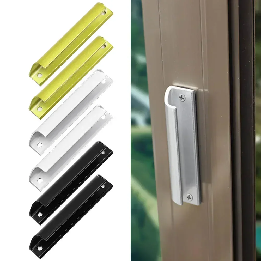 Aluminum Alloy Door Handle Sliding Door Metal High-Strength Handle Balcony Gate Window Pull Wardrobe Cabinet Cupboard Pulls Knob door handles cabinet handles