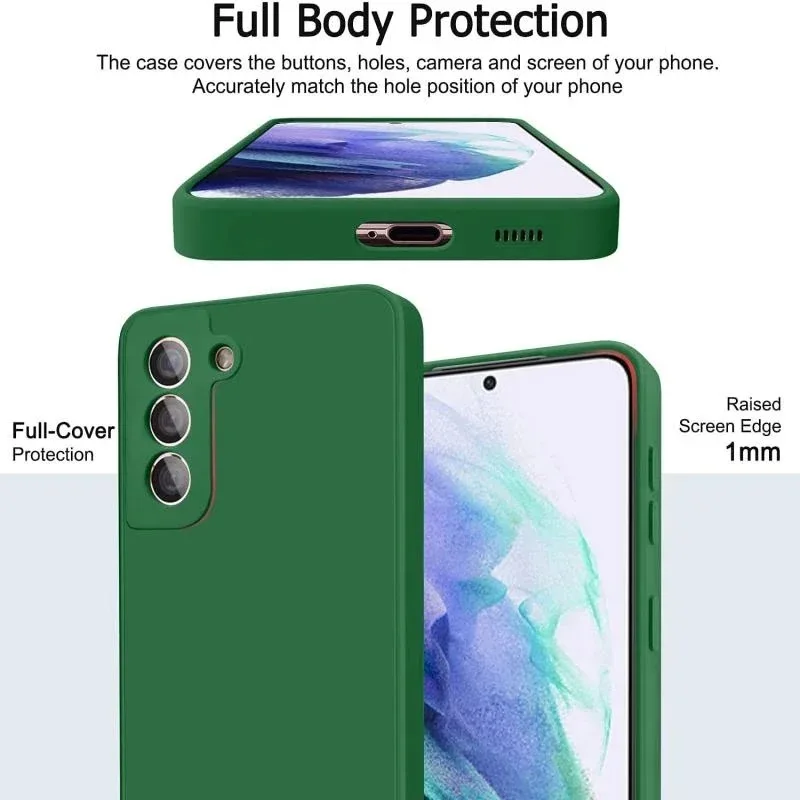 Square Liquid Silicone Soft Phone Case - Enhanced Protection