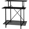 Sturdy 3 Tier Heavy Duty Plant Stand Indoor Outdoor Space Saving Carbon Steel Construction Plant Holder Easy Assembly 2