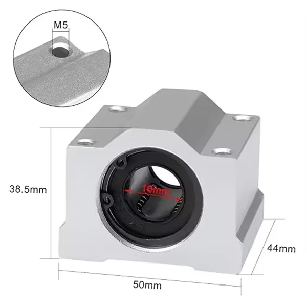 Box-Typ-Lager sind für optische Achse, Schraubstange, Innendurchmesser 6 mm, 8 mm, 10 mm, 12 mm, 16 mm, 20 mm, SCS6UU, SCS8UU, SC10UU, SCS12UU – Detail 14