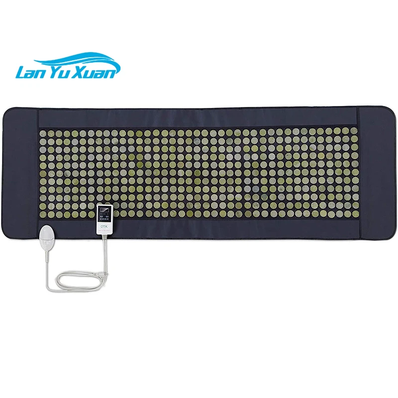 

24''x 70'' Far Infrared Heating Pad for Full Body 429 Individual Nature Jade Stones Heating Therapy for Pain Relief Size Large