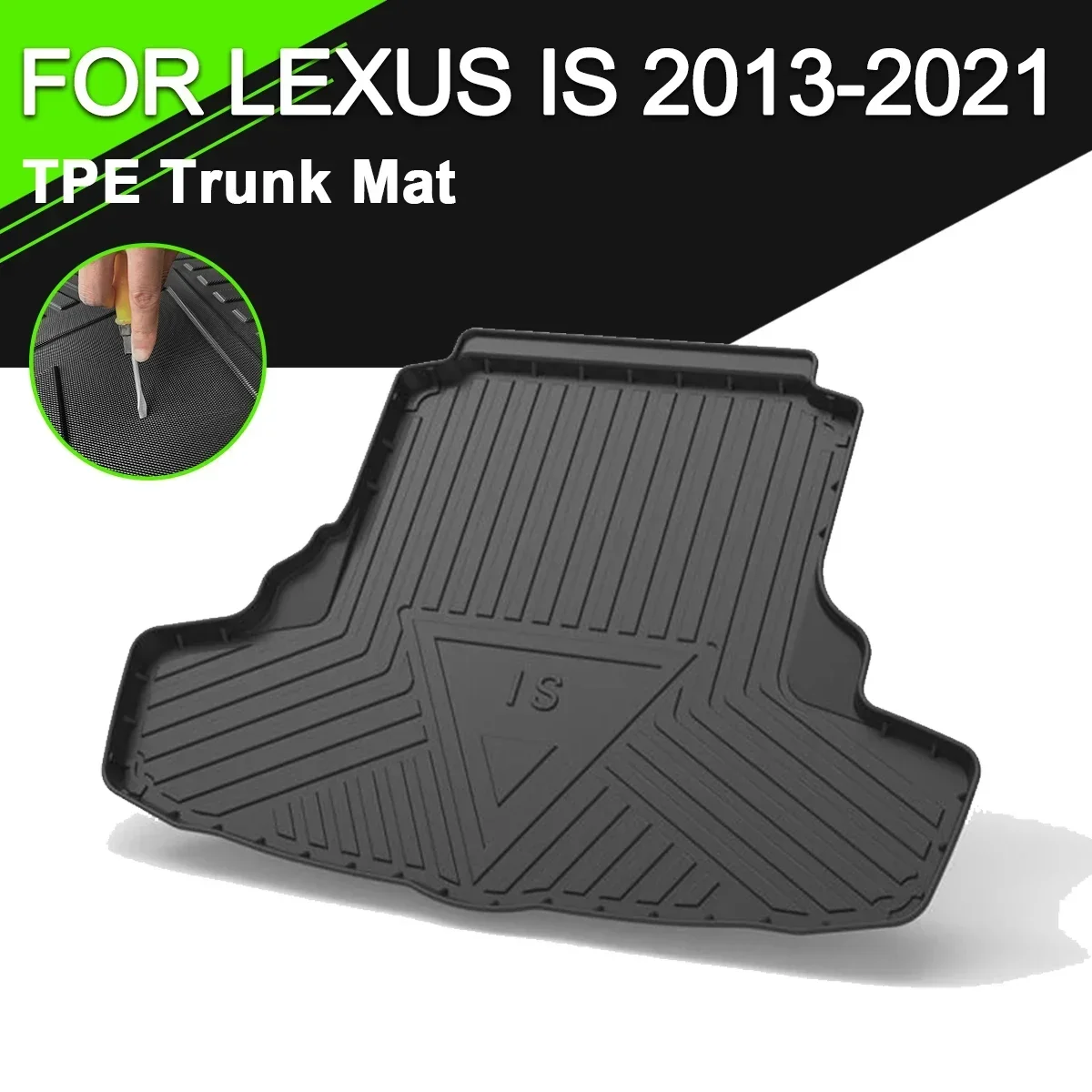 

Car Rear Trunk Cover Mat TPE Waterproof Non-Slip Rubber Cargo Liner Accessories For LEXUS IS 2013-2021