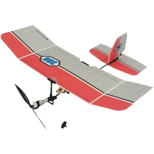 TY Model 300 RC 3CH Micro Indoor Slow Flying Airplane Glider KIT Version With Gearbox Radio Control DIY Hobby Aircraft 2