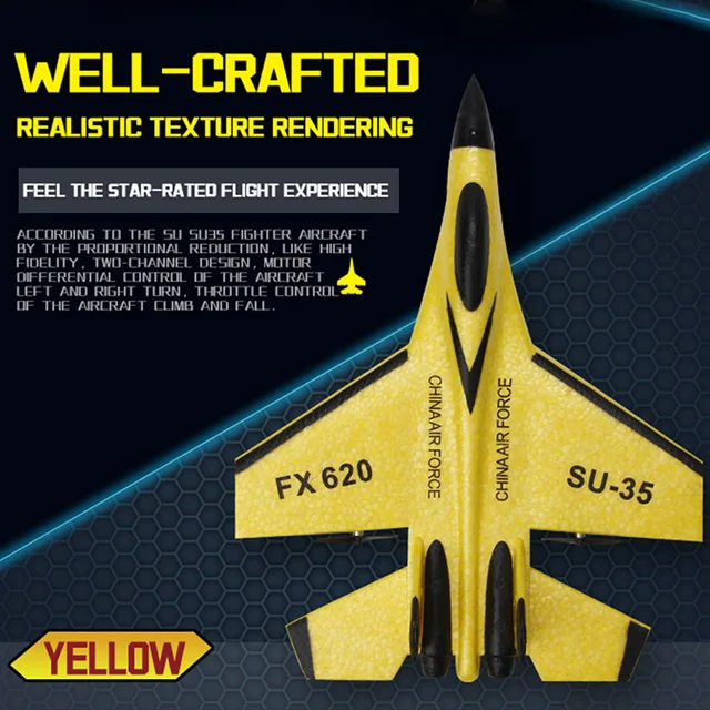 RC Foam Aircraft SU-35 Plane 2.4G Radio Control Glider Remote Control Fighter Plane Glider Airplane Foam Boys Toys for Children 4