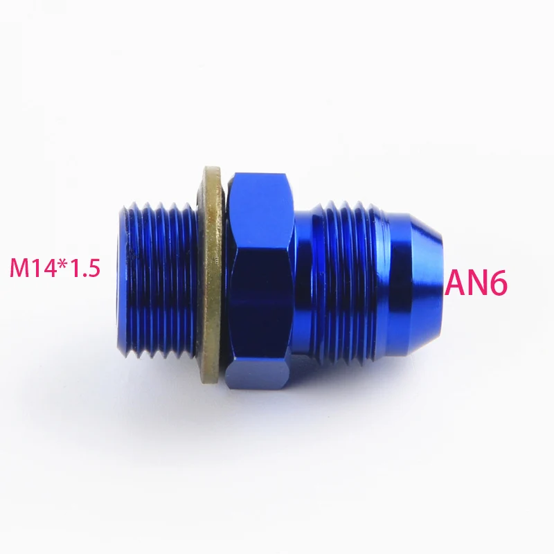 MSA AN6 To M14x1.5 Metric Adapter Fitting - Black, Motorsport & Performance Use