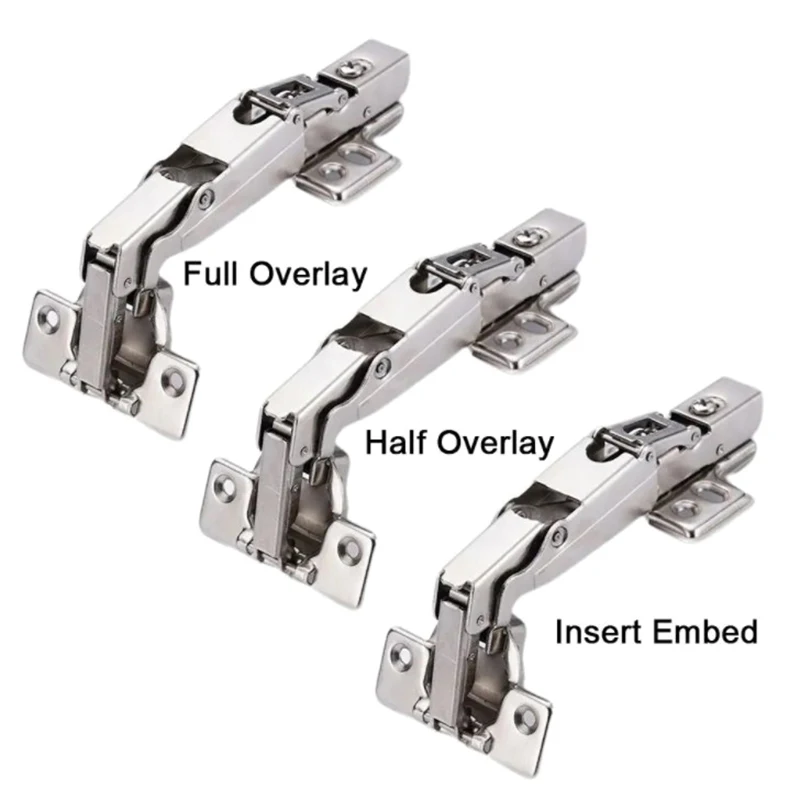 1 Pc Hidden Hinges 165Degrees Hydraulic Folding Damper er Door Hinge Window Accessories Furniture Supplies with Screws
