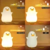 Creative and Fun Duck Silicone Pat Small Night Light Desktop Decoration Atmosphere Light USB Charging Children's Bedroom Light 3