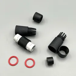 Outdoor Waterproof RJ45 Connector Network LAN Coupler Adapter (Black)