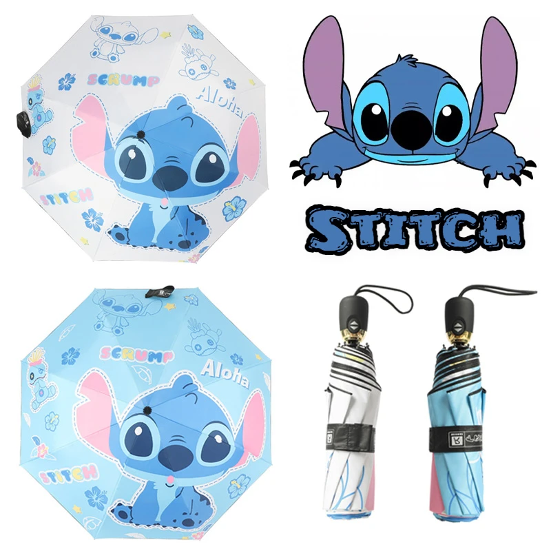 Disney-Parapluie Pliant Stitch pour Bol, Parapluie Plein Temps, Soleil et  Pluie, Utilisation de Dessins Animés de Luxe, Accessoires Portables  d'Extérieur - AliExpress