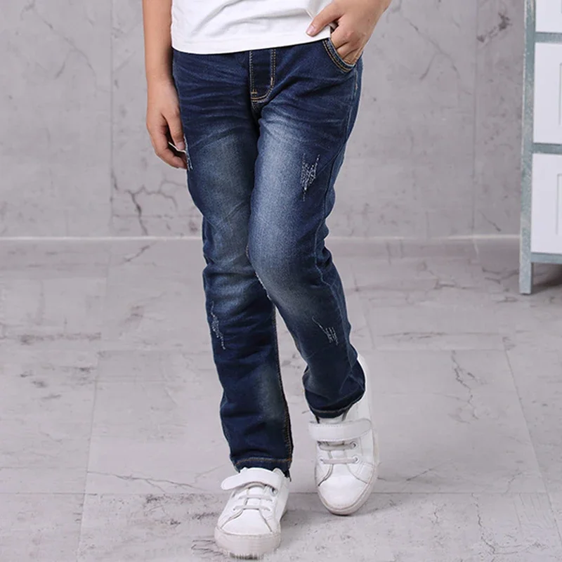 IENENS Kids Boys Jeans Baby Clothes Classic Pants Children Denim Clothing Boy Casual Bowboy Long Trousers 5-13Y kids pants boys jeans