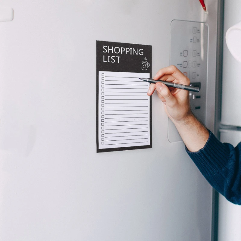 Magnetic Fridge Message Board Portable Tearable Magnet Memo Board Sticky Notes Home Kitchen Shopping List Office Memo Planner