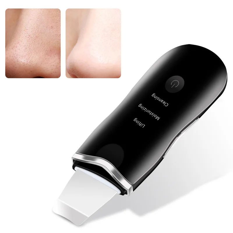 Ultrasonic Skin Scrubber Vibration Massager Electric ion Pore Cleaner Facial Beauty Devices Blackhead Acne Removal Skin Care