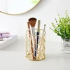 Cosmetics Makeup Brushes Storage Box Cylindrical Case Storage Lipstick Brush Pen Holder Organizer Wrought Iron Pen Storage 2