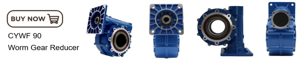 Description Picture 4 of itemCHENYUE Large bore 50mm Worm Gearbox CYWF50 Input 22 Output 50mm Ratio 5:1/100:1 80-233N.m Max motor 3kW No need to add oil
