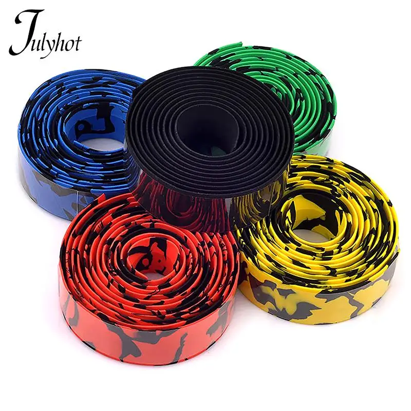 EVA Bicycle Handlebar Tape 2PCS bike handlebar tape Cycling Mountain Bike Handle Belt Reflective Wrap Road Bike Belt With Bar Plugs