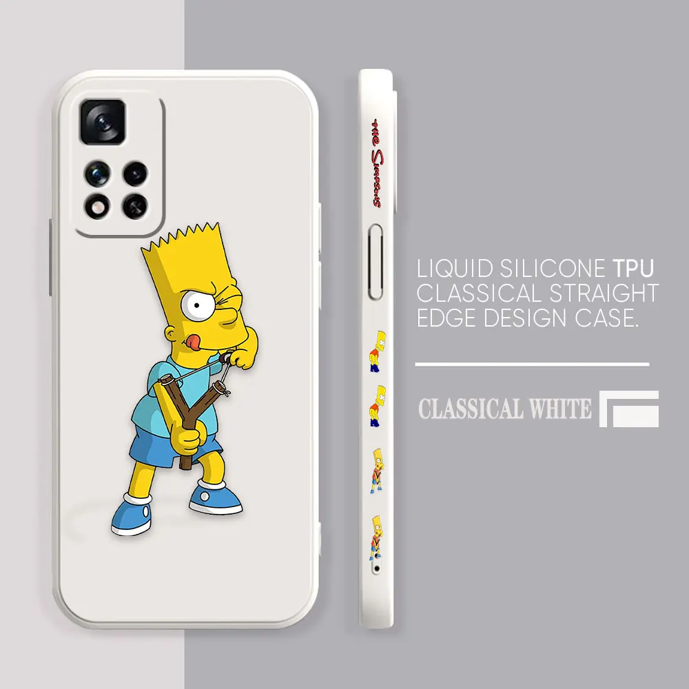 thumbnail image 1 of Case For Redmi Note 12 11 11T 11R 11E 10 9 8 7 7S PRO PLUS 4G 5G Simple Liquid silicone Case Funny The S-Simpsons, 1 of 5