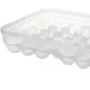 Egg Container With Cover Kitchen Storag 34 Grid Egg Drawer Fridge Egg Tray Kitchen Countertop Anti-Fall Egg Storage Box 5