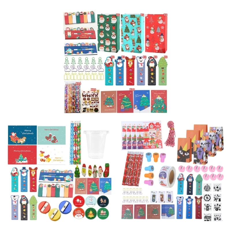 

Chrismas Gifts Pencil Set Christmas Gifts Kids Chrismas Gifts Stationery Kits Christmas Stationery Gift Set Eraser Suite