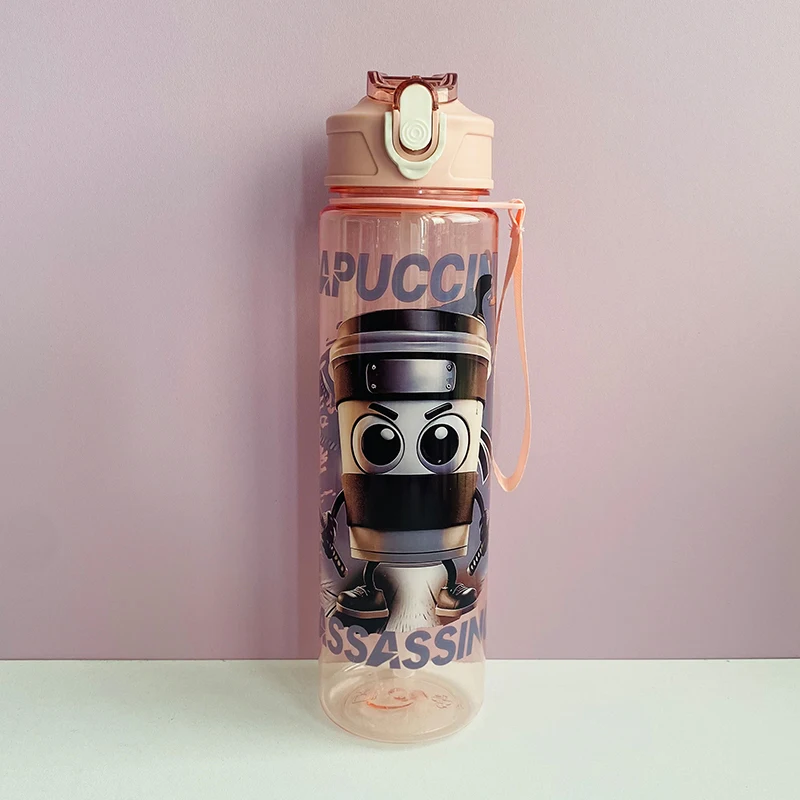 Tralalero Tralala Cute Anime Water Bottle - Sporty Hydration Mug for Halloween & Christmas Gifts