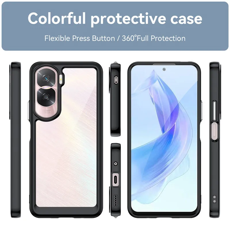 For Honor 90 Lite Case Cover for Honor 90 Lite 100 Shell Skin-feel Frosted  Transparent Full Cover Soft Cases For Honor 90 Lite - AliExpress