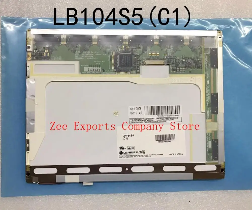 

LP104S5(C1) LP104S5 C1 оригинальный LG 10,4 дюймовый ЖК-экран, панель дисплея, разрешение 800x600 100% протестирован для доставки