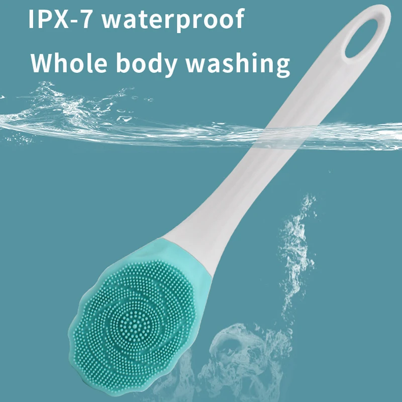 Electric Shower Back Scrubber Silicone Bath Brush USB Charging Body Wash Cleaning