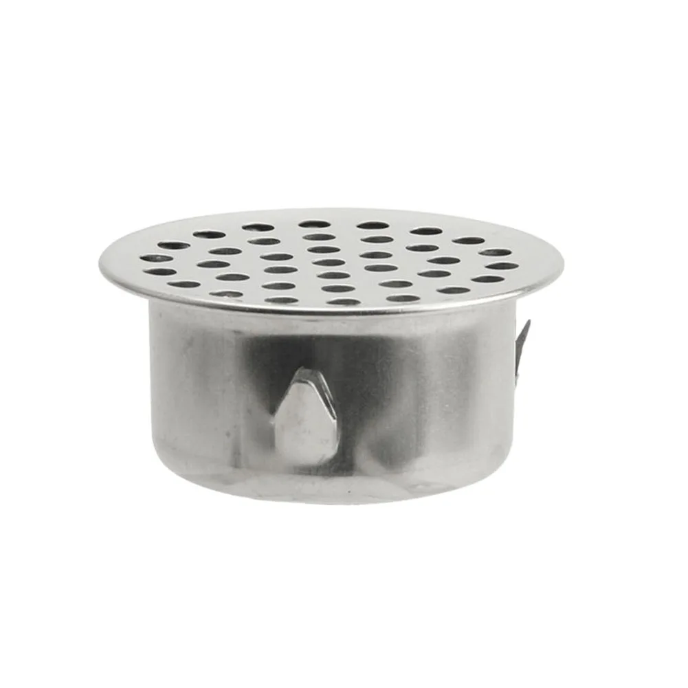 Stainless Steel Bathroom Drain Cover Hair Catcher Balcony Drainage Stopper Plug Garden Outdoor Roof Anti-blocking Floor Strainer